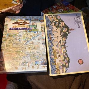 Sealed “Historic Marblehead”￼ "Historic New England" 2x 1000 Piece Jigsaw Puzzle